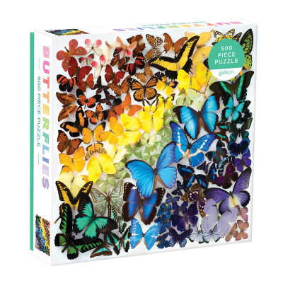 Rainbow Butterflies 500 piece puzzle product photo